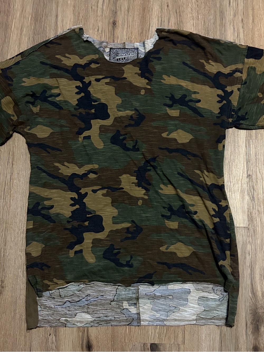 Brooklyn Cloth MFG Co - Camo Short Sleeve Tee - Green/Brown/Black - Size Medium
